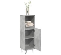 vidaXL Bathroom Cabinet Concrete Grey 30x30x100 cm Engineered Wood