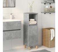 vidaXL Bathroom Cabinet Cupboard Vanity Unit Concrete Grey Engineered Wood