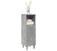 vidaXL Bathroom Cabinet Concrete Grey 30x30x95 cm Engineered Wood