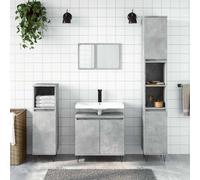 vidaXL Bathroom Cabinet Concrete Grey 58x33x60 cm Engineered Wood