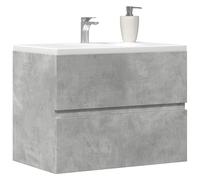 vidaXL Bathroom Cabinet Concrete Grey 60x38.5x45 cm Engineered Wood