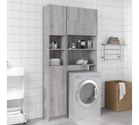 Vidaxl Bathroom Cabinet Grey Sonoma 32X25.5X190 Cm Engineered Wood