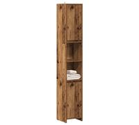 Bathroom Cabinet Cupboard Storage Rack Washer Shelf Engineered Wood vidaXL