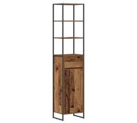 vidaXL Bathroom Cabinet Old Wood 40 x 30 x 180 cm Engineered Wood, Bathroom, Rectangular, Durable Design for Modern Spaces, 57 Feet, Non-Slip Mat and Accessories for Comfort and Safety