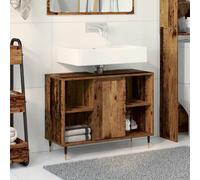 vidaXL Bathroom Cabinet Old Wood 80 x 33 x 60 cm Engineered Wood