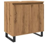 vidaXL Bathroom Cabinet Sink Cupboard Vanity Unit Artisan Oak Engineered Wood