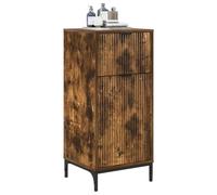 vidaXL Bathroom Cabinet Smoked Oak 39.5 x 36 x 88 cm