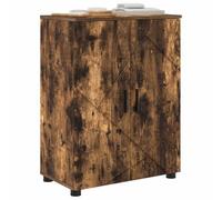 vidaXL Bathroom Cabinet with Storage Smoked Oak 60 x 35 x 80 cm