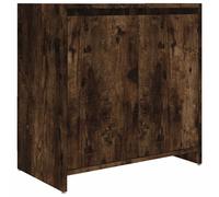 vidaXL Bathroom Cabinet Smoked Oak Engineered Wood Cupboard Storage Cabinet