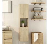 vidaXL Bathroom Cabinet Sink Unit Storage Cabinet Sonoma Oak Engineered Wood