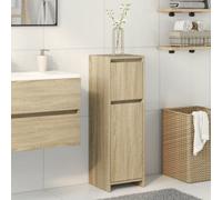 vidaXL Bathroom Cabinet Storage Cupboard Cabinet Sonoma Oak Engineered Wood