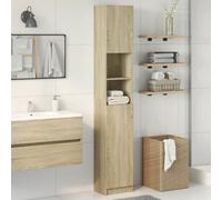 vidaXL Bathroom Cabinet Storage Cupboard Cabinet Sonoma Oak Engineered Wood