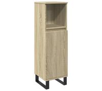 vidaXL Bathroom Cabinet Sonoma Oak 30x30x100 cm Engineered Wood