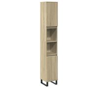 vidaXL Bathroom Cabinet Storage Cabinet Vanity Unit Sonoma Oak Engineered Wood