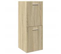 vidaXL Bathroom Cabinet Storage Cabinet Vanity Unit Sonoma Oak Engineered Wood