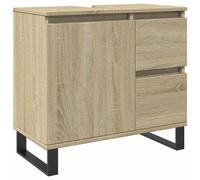 vidaXL Bathroom Cabinet Storage Cabinet Vanity Unit Sonoma Oak Engineered Wood