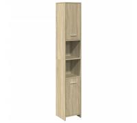 vidaXL Bathroom Cabinet Storage Cabinet Vanity Unit Sonoma Oak Engineered Wood