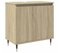 vidaXL Bathroom Cabinet Storage Cabinet Vanity Unit Sonoma Oak Engineered Wood