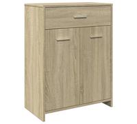vidaXL Bathroom Cabinet Storage Cabinet Vanity Unit Sonoma Oak Engineered Wood