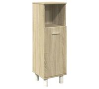 vidaXL Bathroom Cabinet Storage Cabinet Vanity Unit Sonoma Oak Engineered Wood