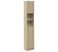 vidaXL Bathroom Cabinet Storage Cupboard Cabinet Sonoma Oak Engineered Wood