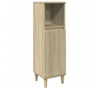 vidaXL Bathroom Cabinet, Vanity Unit for Washroom Toilet, Sink Unit with Storage, Cupboard, Sink Cabinet, Modern Style, Sonoma Oak Engineered Wood
