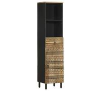 vidaXL Bathroom Cabinet 38x33.5x160 cm Solid Wood Mango, Brown