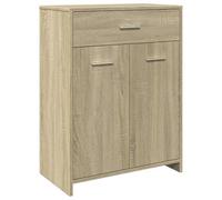 vidaXL Bathroom Cabinet Storage Cabinet Vanity Unit Sonoma Oak Engineered Wood