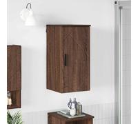 vidaXL Bathroom Cabinet Wall-mounted Brown Oak 30 x 31.5 x 61 cm