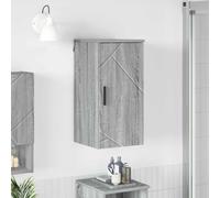 vidaXL Bathroom Cabinet Wall-mounted Grey Sonoma 30 x 31.5 x 61 cm