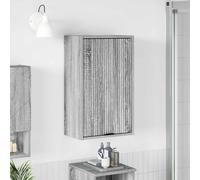 vidaXL Bathroom Cabinet Wall-mounted Grey Sonoma 39 x 23.5 x 65 cm