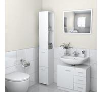 Vidaxl Bathroom Cabinet White 25X26.5X170 Cm Engineered Wood