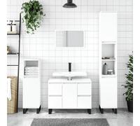 Vidaxl Bathroom Cabinet White 30X30X100 Cm Engineered Wood