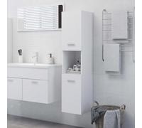 Vidaxl Bathroom Cabinet White 30X30X130 Cm Engineered Wood