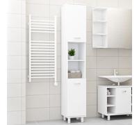 Vidaxl Bathroom Cabinet White 30X30X179 Cm Engineered Wood