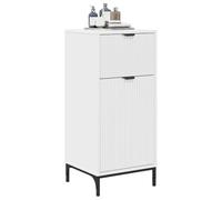 vidaXL Bathroom Cabinet with Drawer with Door White 39.5 x 36 x 88 cm