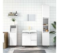 Vidaxl Bathroom Cabinet White 65X33X60 Cm Engineered Wood, White