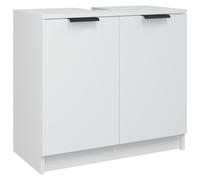 vidaXL Bathroom Cabinet White Engineered Wood Toilet Vanity Unit Cupboard