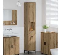 vidaXL Bathroom Cabinet with Drawer Artisan Oak 31.5 x 33 x 190 cm