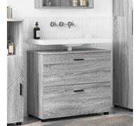vidaXL Bathroom Cabinet with Drawer Grey Sonoma 76.5 x 35 x 64 cm