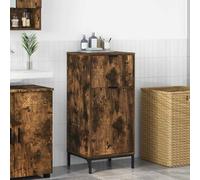 vidaXL Bathroom Cabinet with Drawer Smoked Oak 39.5 x 36 x 88 cm