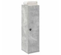 (concrete grey) vidaXL Bathroom Cabinet with Roll Holder Concrete Grey 20.5x22x72 cm