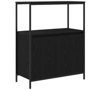 vidaXL Bathroom Cabinet with Shelves Black Oak 76.5x35x95 cm
