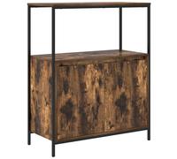 vidaXL Bathroom Cabinet with Shelves Smoked Oak 76.5x35x95 cm