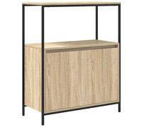 vidaXL Bathroom Cabinet with Shelves Sonoma Oak 76.5x35x95 cm