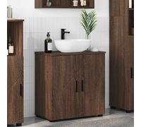 vidaXL Bathroom Cabinet with Storage Brown Oak 61 x 35 x 64 cm