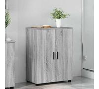 vidaXL Bathroom Cabinet with Storage Grey Sonoma 60 x 35 x 80 cm