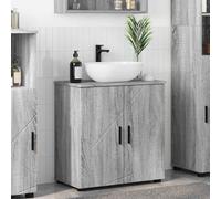 vidaXL Bathroom Cabinet with Storage Grey Sonoma 61 x 35 x 64 cm