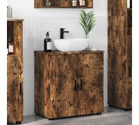 vidaXL Bathroom Cabinet with Storage Smoked Oak 61 x 35 x 64 cm