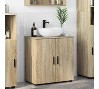 vidaXL Bathroom Cabinet with Storage Sonoma Oak 61 x 35 x 64 cm